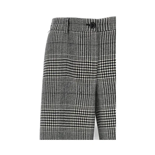 Plaid Flared Pants