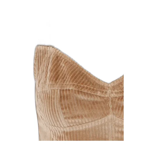 Bustier-Style Cropped Corduroy Top