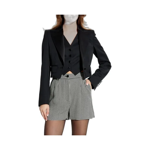 Cropped Gabardine Tuxedo Jacket