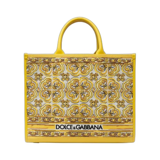 Dolce & Gabbana Medium Logo Embroidered Shopper Bag