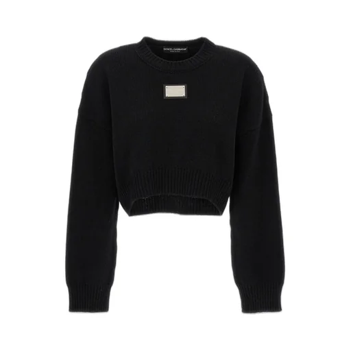 Logo Plaque Knitted Jumper