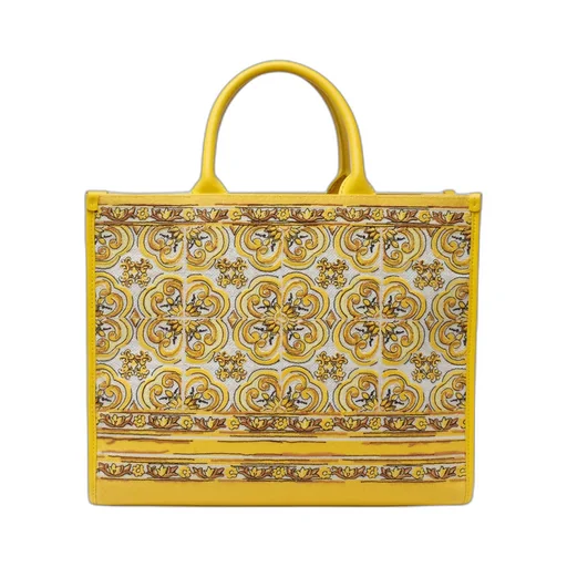 Dolce & Gabbana Medium Logo Embroidered Shopper Bag