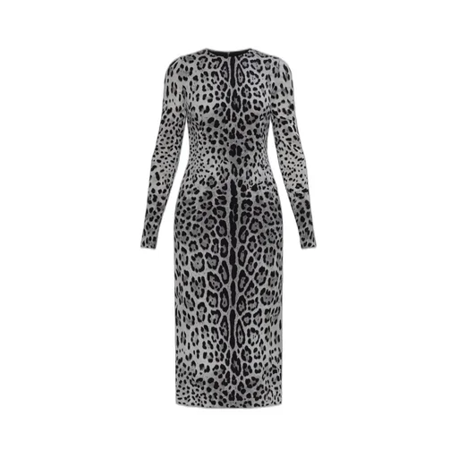Animal Printed Midi Dress