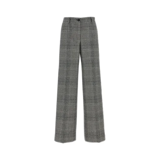 Plaid Flared Pants