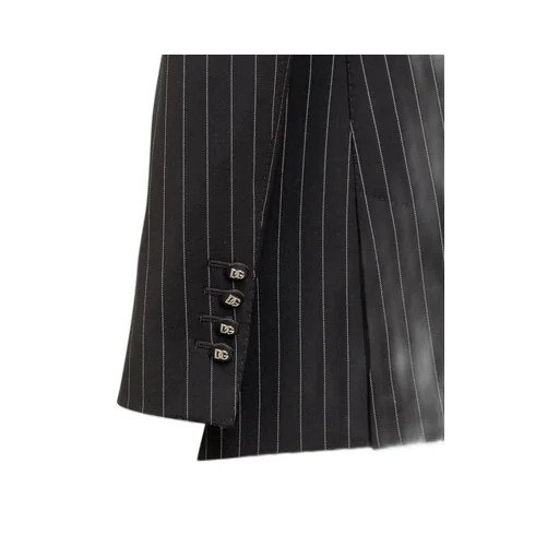 Striped Double-Breasted Tailored Blazer