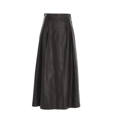 A-Line Leather Skirt