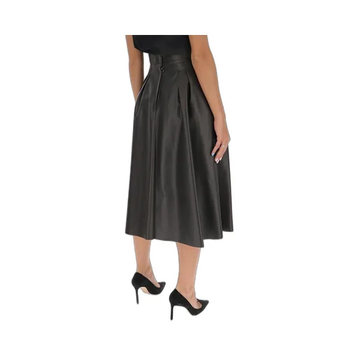 A-Line Leather Skirt