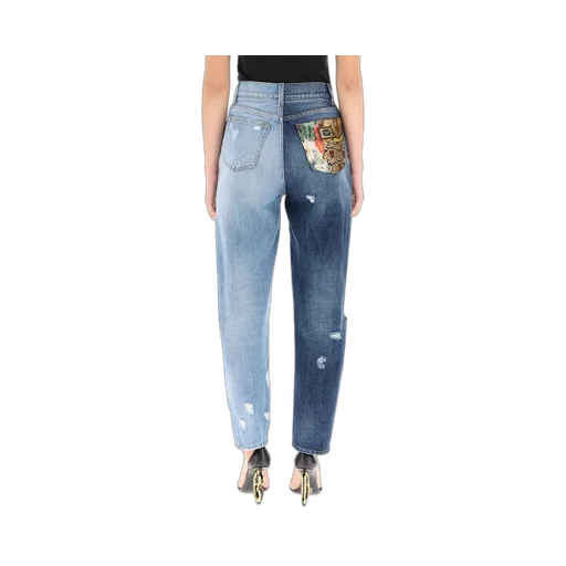 Patchwork Distressed Jeans