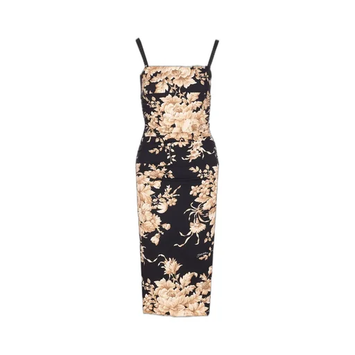 Floral Printed Midi Slip Dress