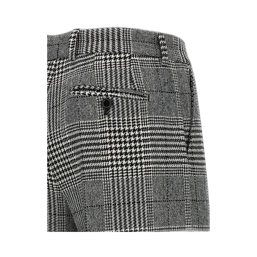 Plaid Flared Pants