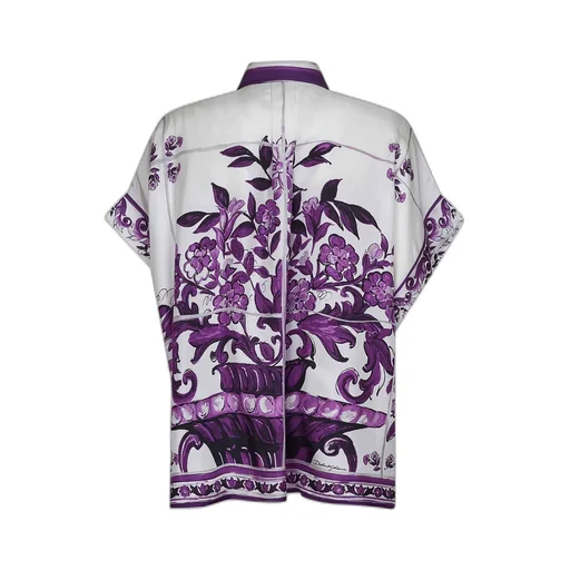 Maiolica Printed Straight Hem Shirt