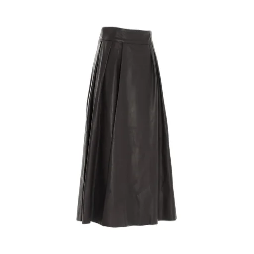 A-Line Leather Skirt