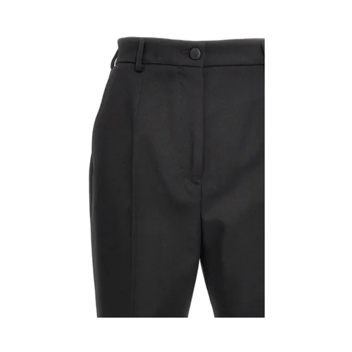 Turned-Up Hem Tailored Trousers