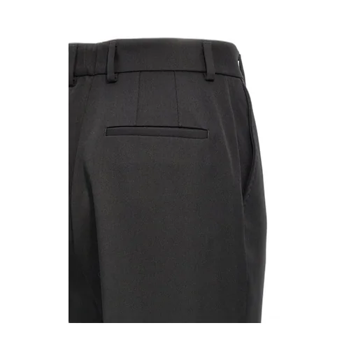 Turned-Up Hem Tailored Trousers
