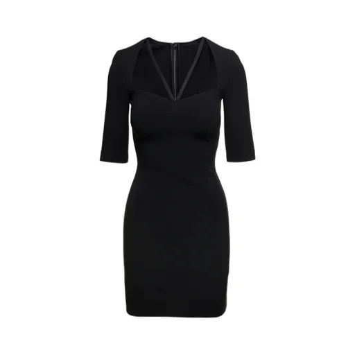 Short Sleeved V-Neck Mini Dress