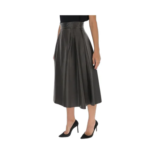 A-Line Leather Skirt