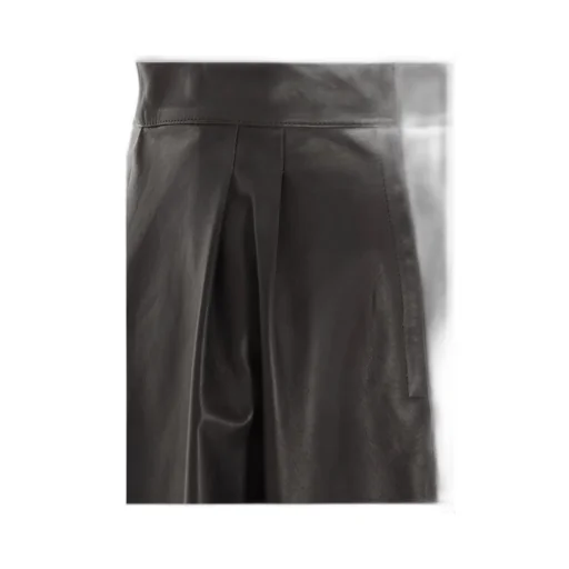 A-Line Leather Skirt
