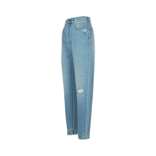 High Waist Distressed Jeans