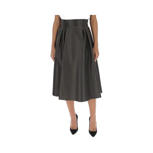 A-Line Leather Skirt