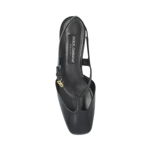 Logo Plaque Slingback Pumps