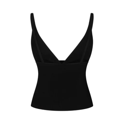 Plunging V-Neck Knitted Vest
