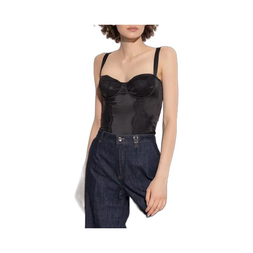Lace Detailed Balconette-Bra Bodysuit