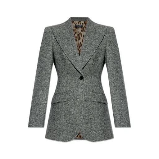 Single Breasted Straight Hem Jacket
