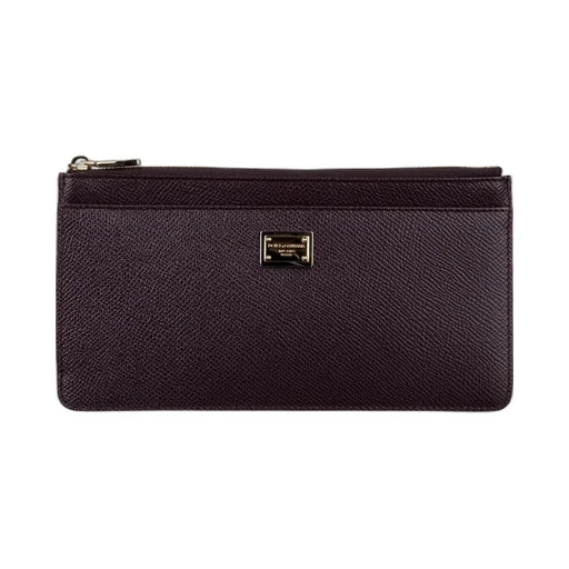 Logo Plaque Zipped Cardholder