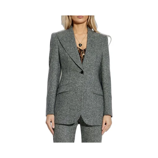 Single Breasted Straight Hem Jacket