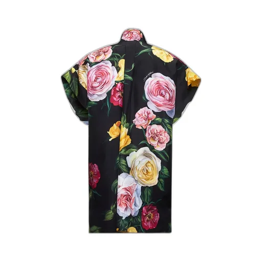 Floral Printed Habotai Shirt