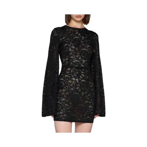 Long-Sleeved Lace Dress