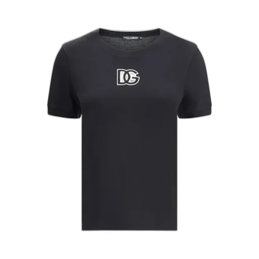 Dg Logo Patch Crewneck T-Shirt