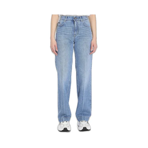 Pressed Pleat Loose Jeans