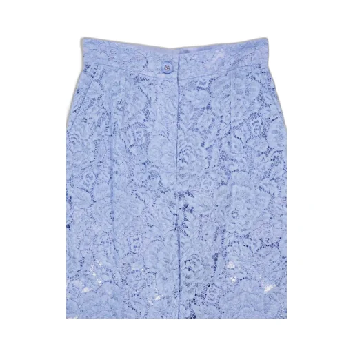 Floral Lace Tailored Pants