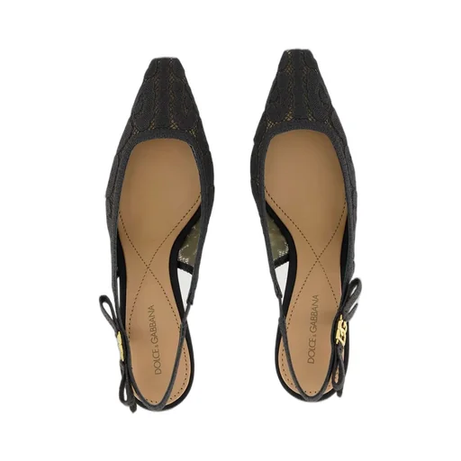 Lace Slingback Pumps