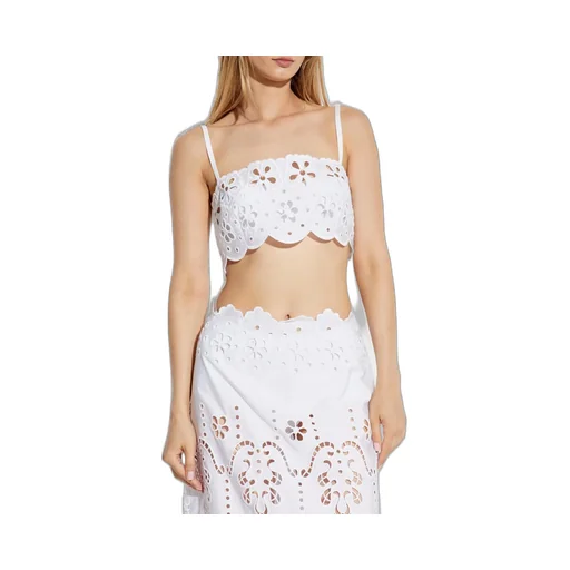 Cut-Out Detailed Lace Top