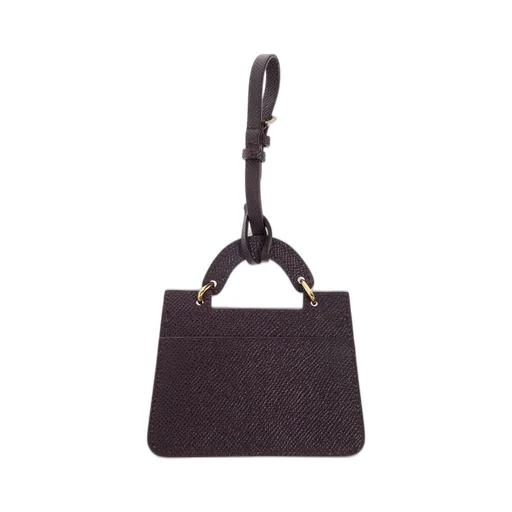 Textured Leather Mini Bag Wallet