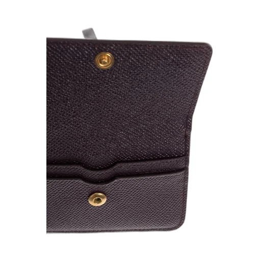 Textured Leather Mini Bag Wallet