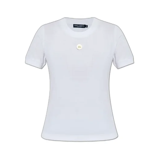 Dg Logo Plaque Crewneck T-Shirt
