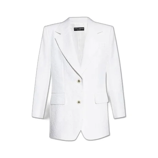 Single-Breasted Raschel Tweed Jacket