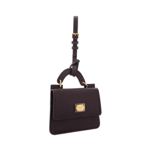 Textured Leather Mini Bag Wallet
