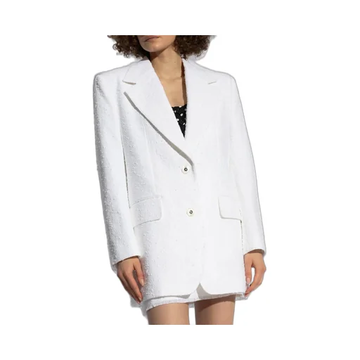 Single-Breasted Raschel Tweed Jacket