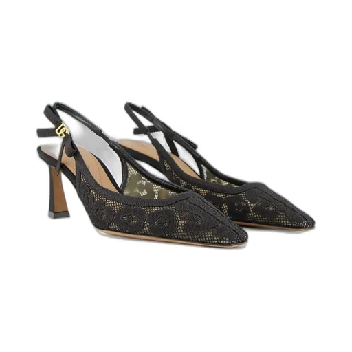 Lace Slingback Pumps