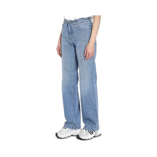 Pressed Pleat Loose Jeans