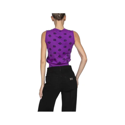 Logo Intarsia Knitted Vest