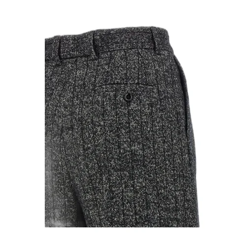 High Waisted Pleated Wide-Leg Trousers