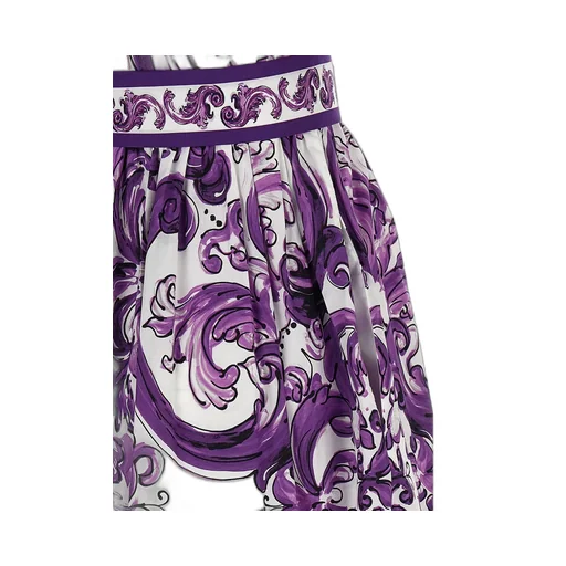 Majolica Printed Short-Sleeved Midi Dress