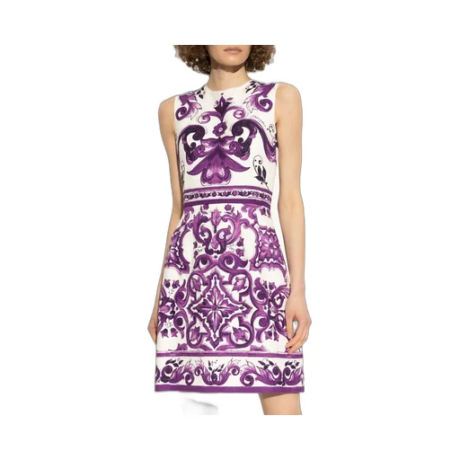 Majolica Printed Sleeveless Dress