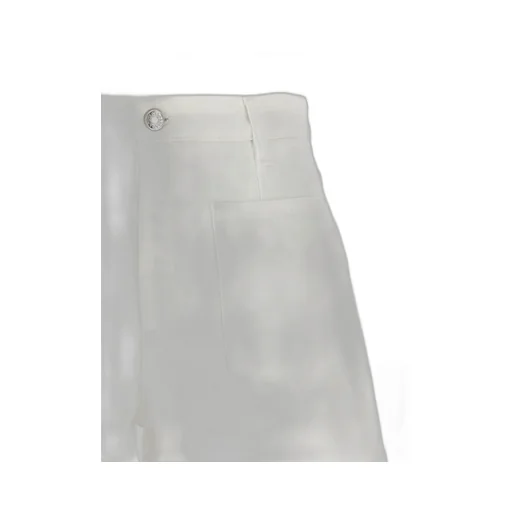 Logo Plaque Denim Shorts