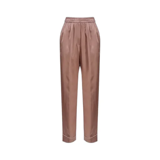 High-Waisted Pajama Pants